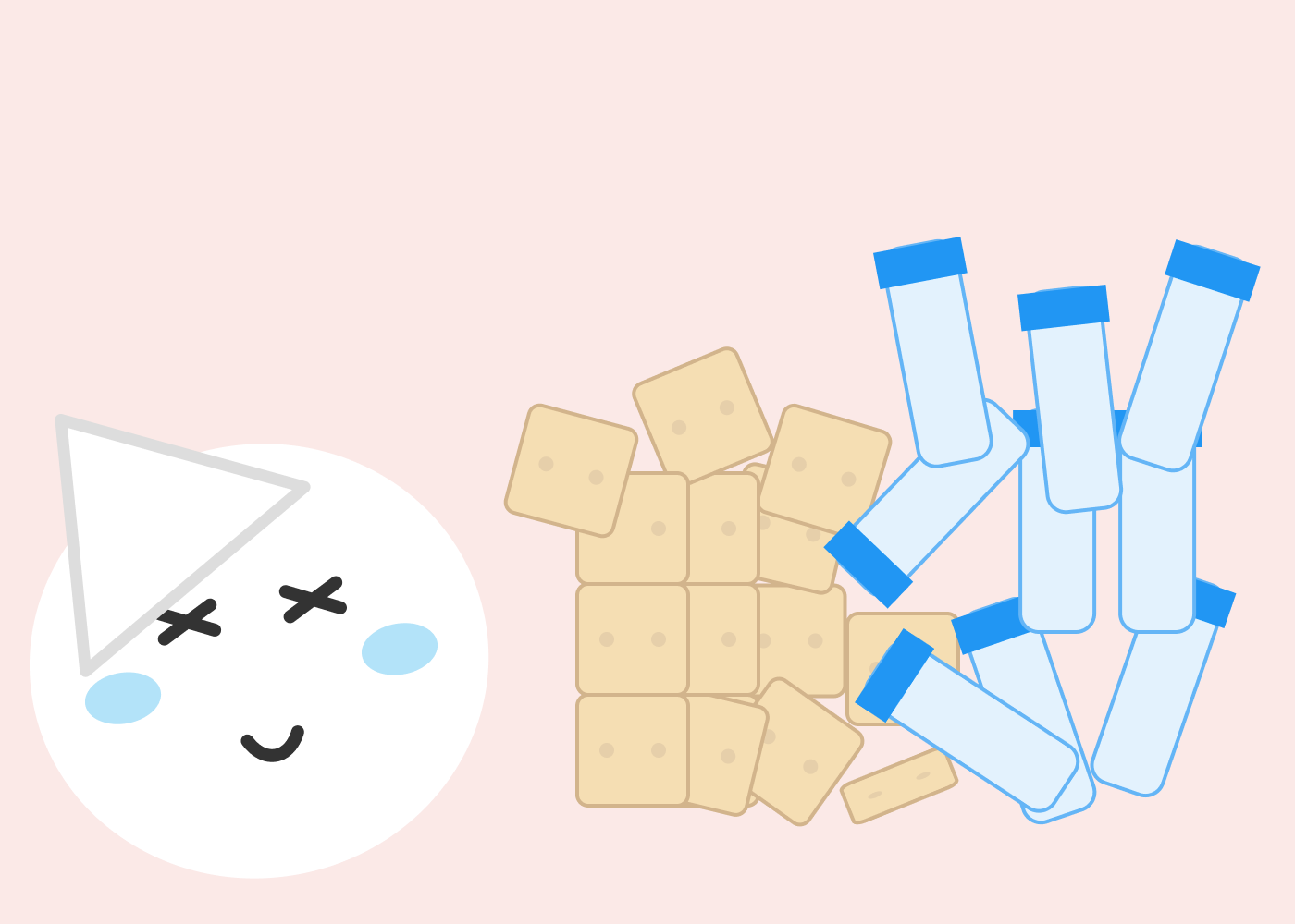 家に保管していたペットボトルやカンパンが崩れたちさまる