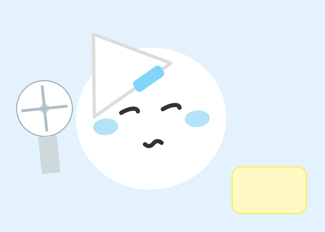 冷却シート、携帯扇風機、塩分タブレットのイラスト